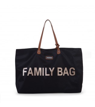 CHILDHOME Family bag nursery bag - black/gold